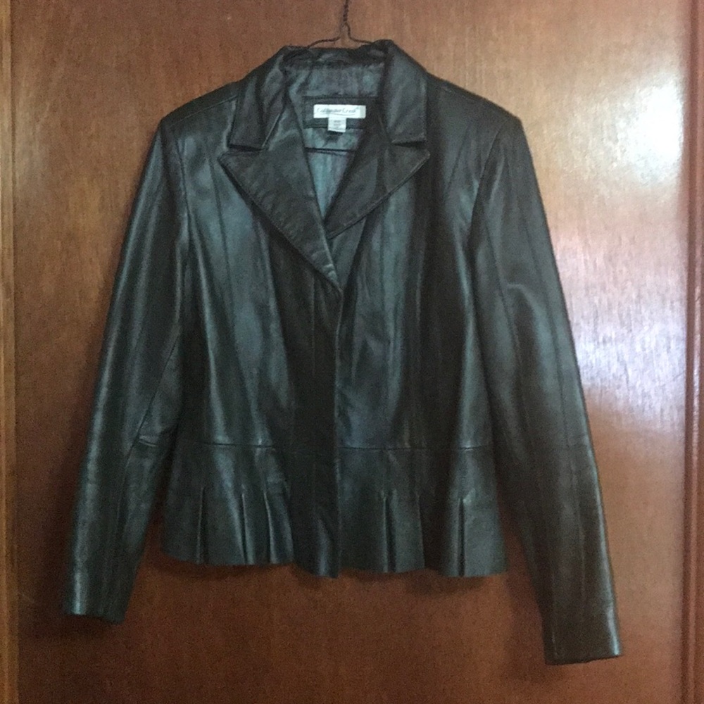 Green Leather Jacket - image 1